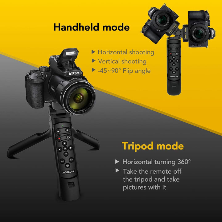 AODELAN Kamera Mini Stative, Handgriff Ständerhalter Griffstativ mit Fernbedienung für Nikon COOLPIX