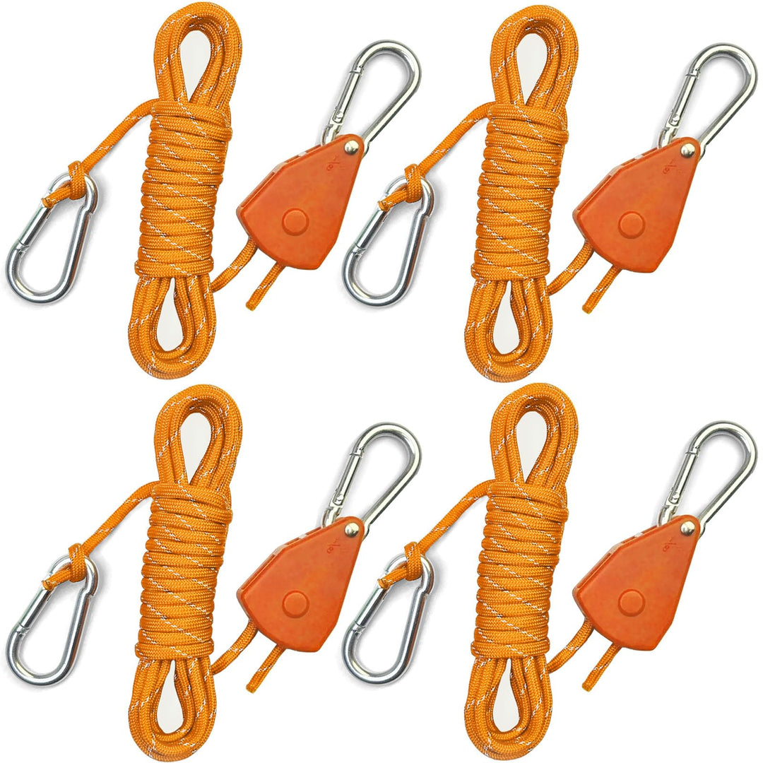 4,6 m Paracord-Seil, Spanngurt, Ratschengurt, kleines reflektierendes Seil, Zeltplane, Wachsen, einz