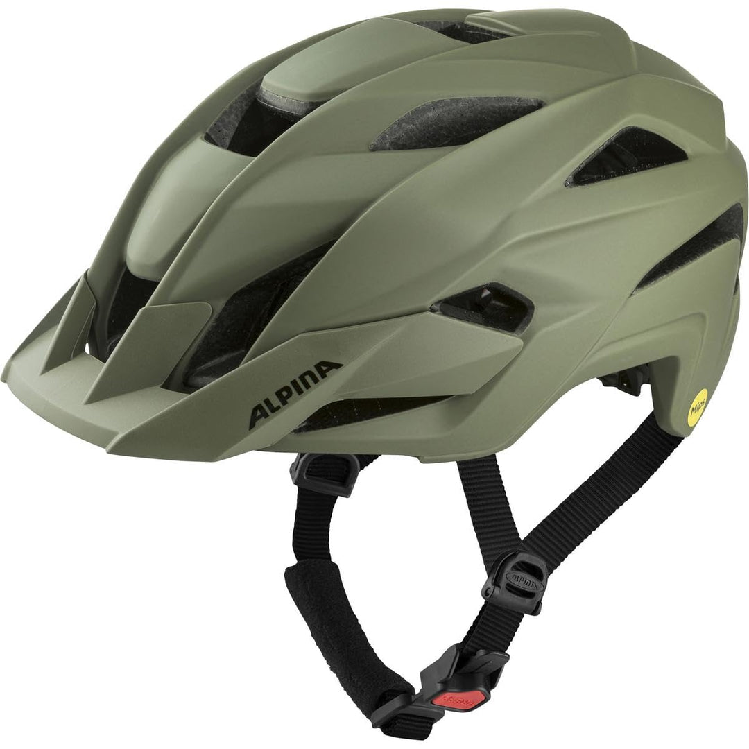 Alpina Fahrradhelm Mountainbike Stan MIPS Gr. 51-64 cm, Olive matt 51-55 cm, 51-55 cm
