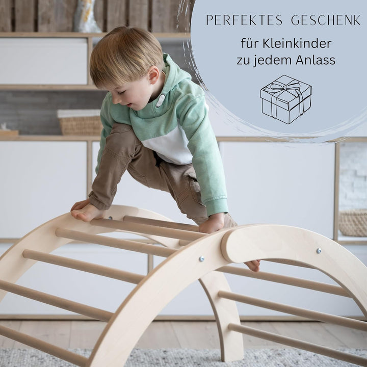 JOWE Kletterbogen aus Holz - 100% Made in Austria - Klettergerüst aus Buche massiv (nur Kletterbogen