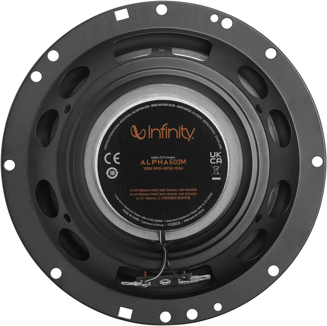 Infinity Alpha 603M 3-Wege Koaxial Lautsprecher Auto 16,5cm, 6,5 Zoll, von Harman Kardon Car HiFi mi
