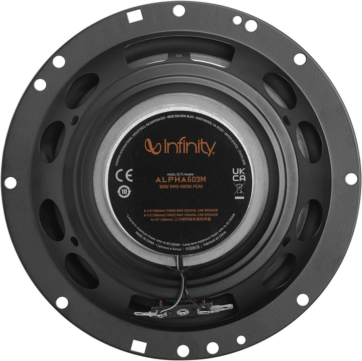 Infinity Alpha 603M 3-Wege Koaxial Lautsprecher Auto 16,5cm, 6,5 Zoll, von Harman Kardon Car HiFi mi