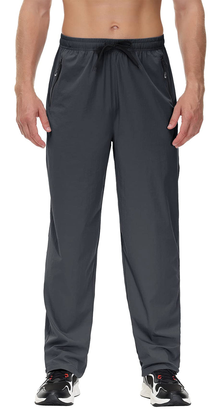 Butrends Herren Wanderhose Leicht Outdoorhose Workout-Laufhosen Atmungsaktive Sporthose XS Dunkelgra