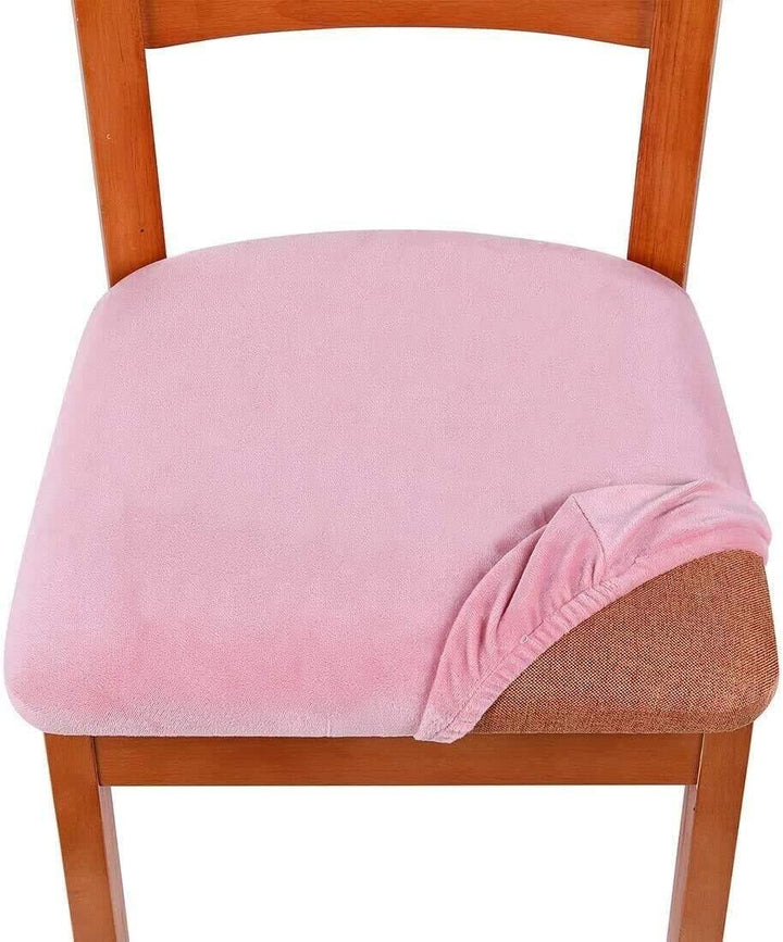 Homaxy Stuhlbezug Sitzfläche Samt Weich Sitzbezug Stuhl Stretch-sitzbezüge für Esszimmerstühle Abwas