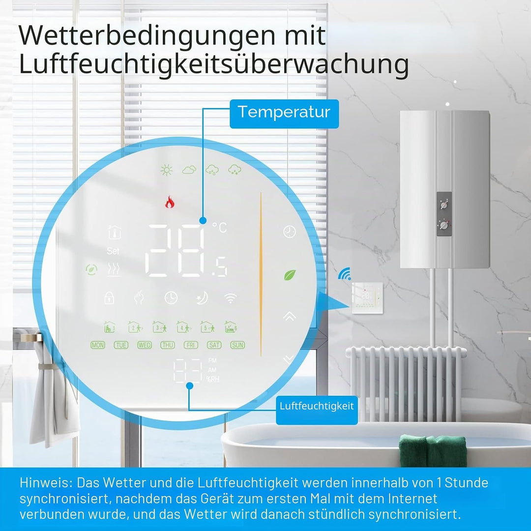 MOES Smart Thermostat WiFi Programmable Room Underfloor Heating Temperature Controller for Gas Boile