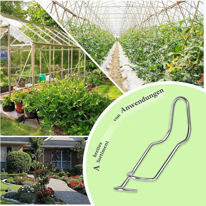 50 Stück Tonkinklammern, Pflanzenspalier Verbindungsschnallen, Bambusklammern, Garten-Rankhilfen Pfl