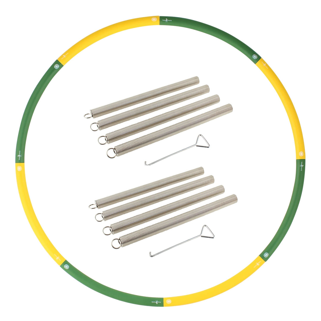 HOOPOMANIA Booster Hula Hoop mit Gewicht - füllbar [0,85 – 2,45 kg] Hula Hoop Erwachsene Hoop + 8x20