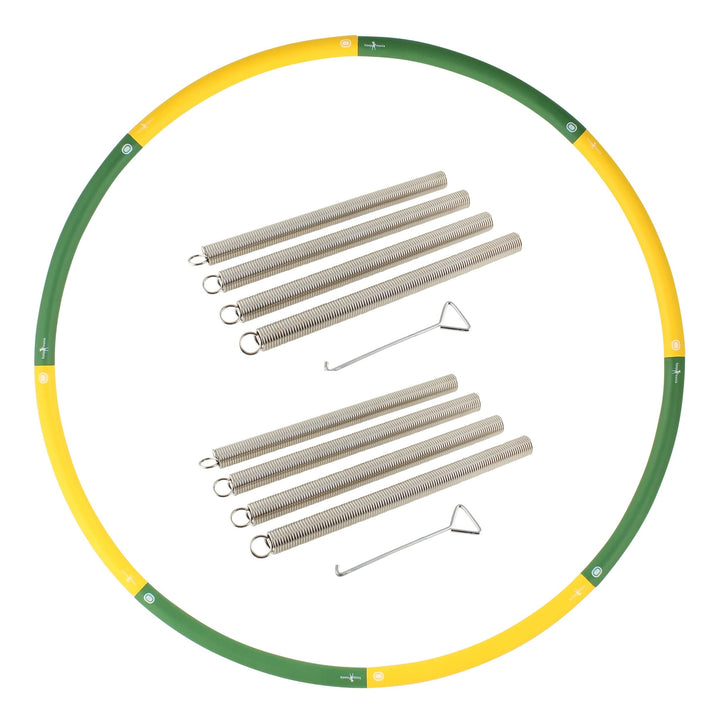 HOOPOMANIA Booster Hula Hoop mit Gewicht - füllbar [0,85 – 2,45 kg] Hula Hoop Erwachsene Hoop + 8x20