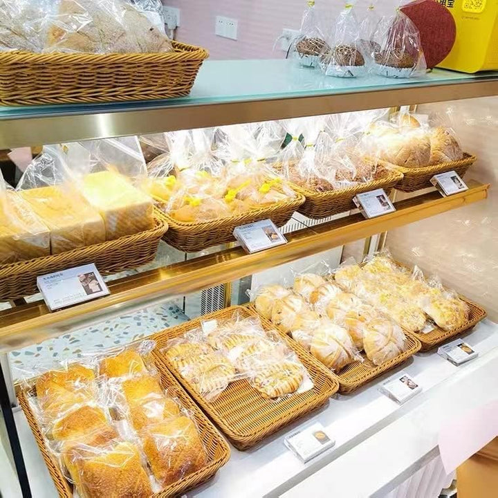 2 Packungen 15,7 Zoll Brotkörbe zum Servieren,Rechteckige Körbe zur Aufbewahrung,Weidenkörbe (Grosse