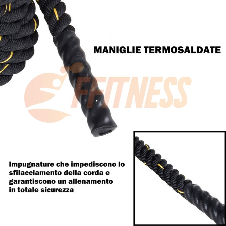 FFITNESS Rope Fitness Seil Crossfit Power 9 m 34 mm Kampfseil Kampfseil