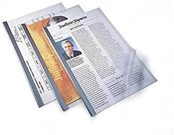 Durable Klemmschiene A4, für circa 30 Blatt, Packung à 100 Stück, transparent, 290019, transparent
