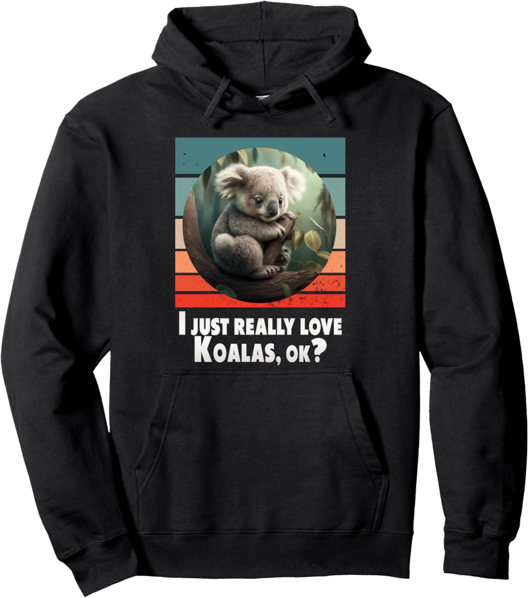 Lustiger niedlicher Koala, witziges Koala Pullover Hoodie