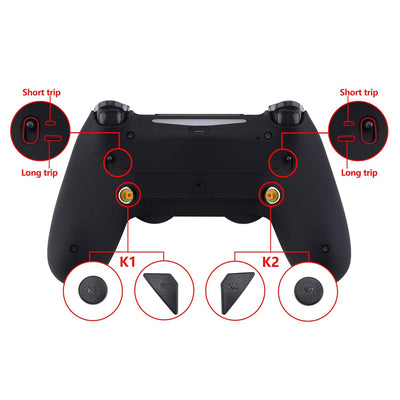 eXtremeRate DAWN2.0 FlashShot Trigger Stop Remap Kit für ps4 CUH-ZCT2 Controller,DIY-Ersatz Hülle Ge