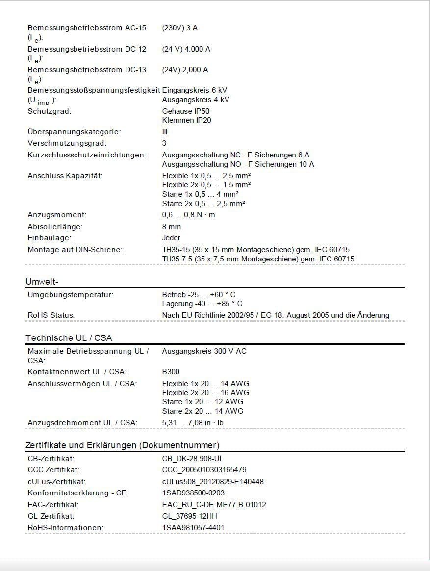 abb-entrelec cm-pfs. S – RELE Kontrolle trifasico cm-pfs. S 2 mit C Schraube