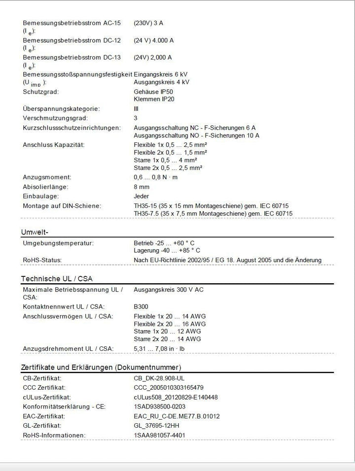abb-entrelec cm-pfs. S – RELE Kontrolle trifasico cm-pfs. S 2 mit C Schraube