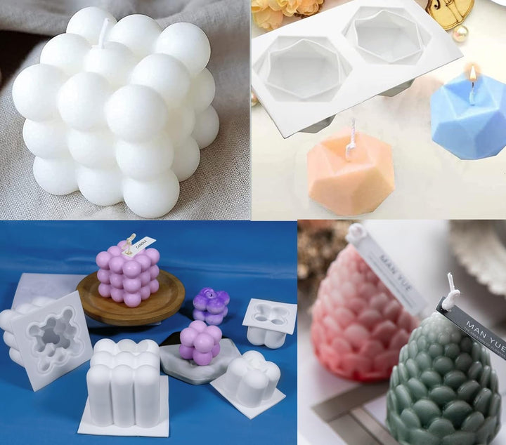 Kerzenformen zum Giessen Kerzen Selber Machen set Kerzen Form Silikon Bubble Kerzen Formen Silikonfo