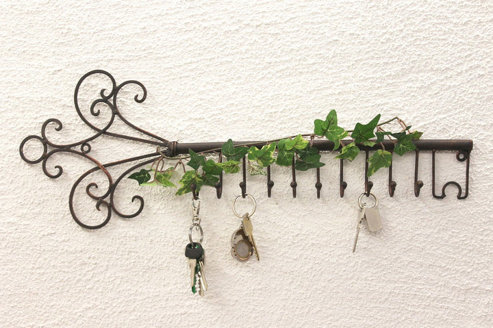 DanDiBo Schlüsselhänger Hakenleiste 101852 Schlüsselleiste 56 cm Wandhaken Schlüsselbrett