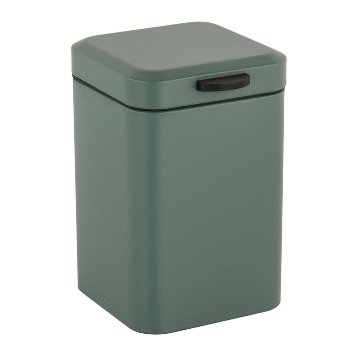 Relaxdays Kosmetikeimer Wandmontage, 3 l, Absenkautomatik, entnehmbarer Inneneimer, Bad Mülleimer, E