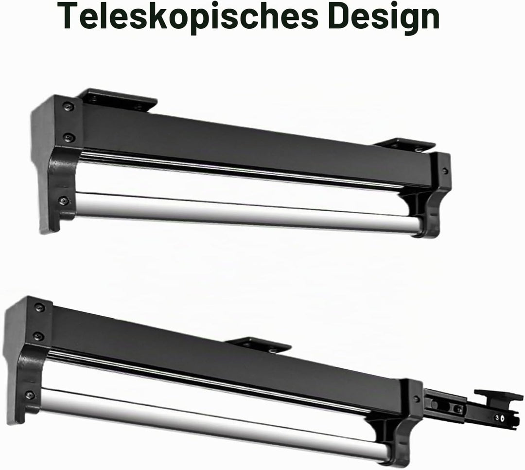 Ausziehbare Kleiderstange zum Herausziehen der Kleiderbügel Verstellbarer Kleiderschrank Teleskopsta