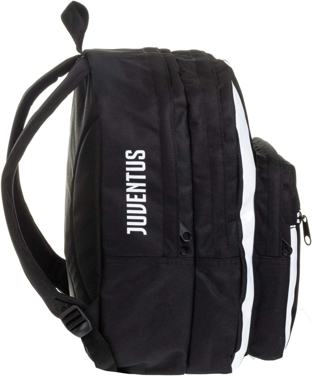 Seven Zaino Doppio Scom Juventus Coaches Rucksack, 41 cm, 34 liters, Schwarz (Bianco e Nero)