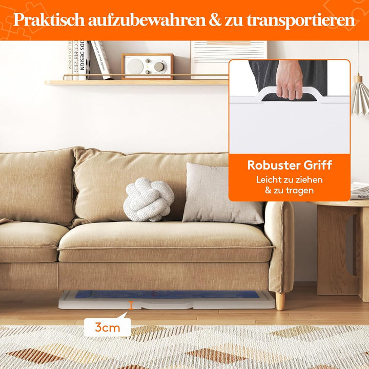 Lifewit 1500 PCS Drehbares Puzzlebrett mit 4 Schubladen, Kippwinkel Puzzleplatte, Tragbarer Puzzleti