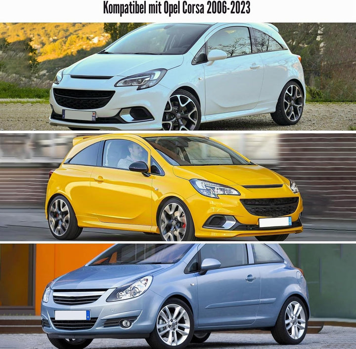 Halbgarage für 2006-2014 O-pel Corsa D, 2014-2019 O-pel Corsa E, 2019-2023 Corsa F, Schwarz Massgesc