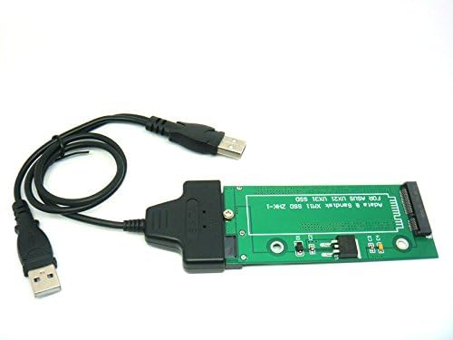Sintech 18Pin zu SATA Adapter mit USB SATA Kabel, Kompatibel mit Sandisk SDSA5JK ADATA XM11 SSD von