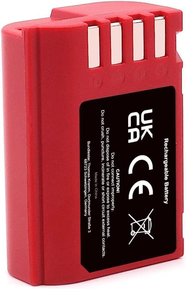 Baxxtar Pro DMW-BLK22 E Kamera-Akku 2X (2400mAh) - kompatibel mit Panasonic DC S5 S5II S5II-X S5K G9