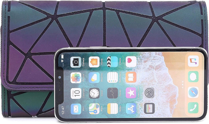 FZChenrry Geometrische Tasche Reflektierende Handtasche Damen Holographic Schultertasche Reflektiere