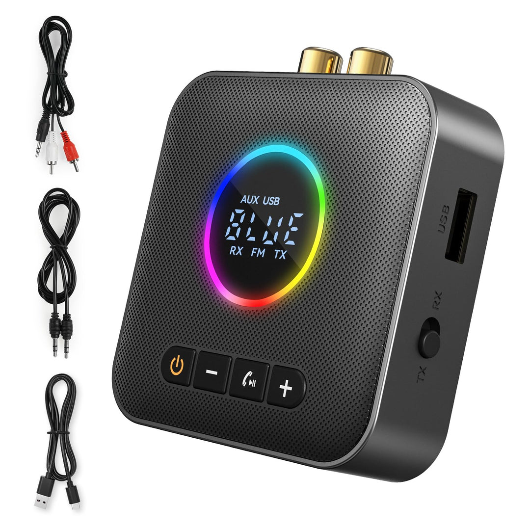 AXFEE Bluetooth 5.4 HiFi Empfänge, 2-in-1 Bluetooth 5.4 Sender & Empfänger, für Musik-Streaming-Soun