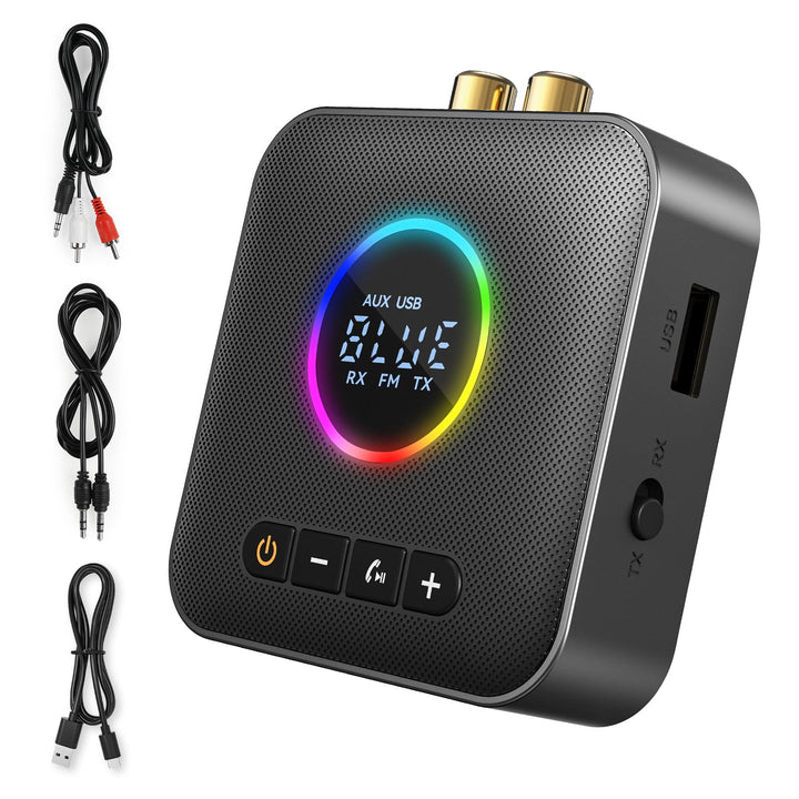 AXFEE Bluetooth 5.4 HiFi Empfänge, 2-in-1 Bluetooth 5.4 Sender & Empfänger, für Musik-Streaming-Soun