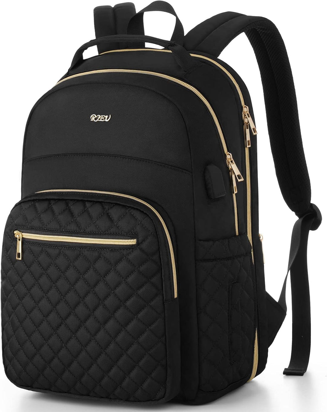 RJEU Rucksack Damen,Laptop Rucksack 17,3 Zoll Schulrucksack für Universität Studium Lehrer Arbeit Re
