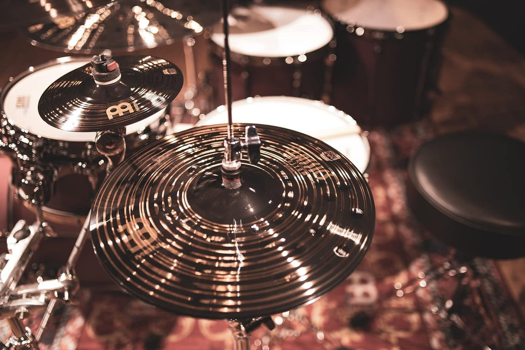 Meinl Cymbals Classics Custom Dark Schlagzeug Becken Set (Video) Box Pack mit 14 Zoll Hihat, 16 Cras
