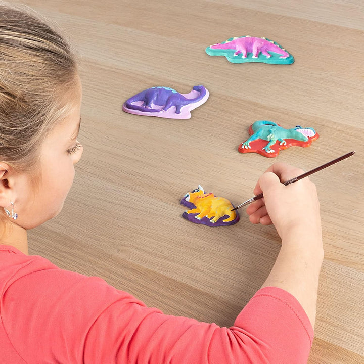 SES Creative 01292 Gips Giessen Dino-Fantasie, Dinosaurier Bastelset für Kinder Fantasy, Fantasy
