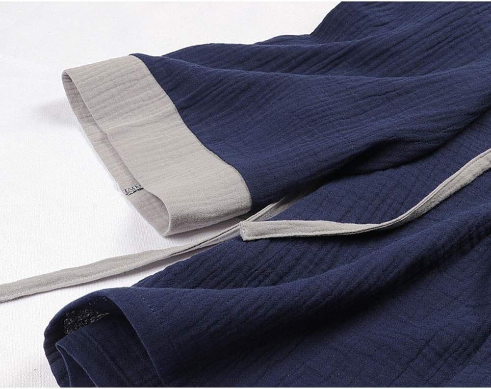un-brand Japanischer Kimono-Baumwoll-Hanfu-Pyjama-Anzug für Herren in Übergrösse Taoistische Kleidun