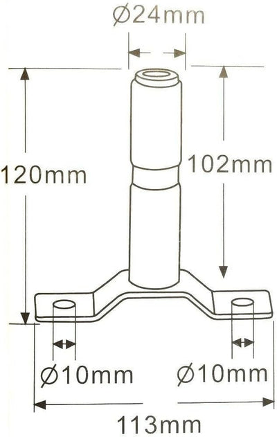 MelTruck® Orange Warnleuchte Rundumleuchte 18 LED 3x Blitzmuster m. Aufsteckrohr T