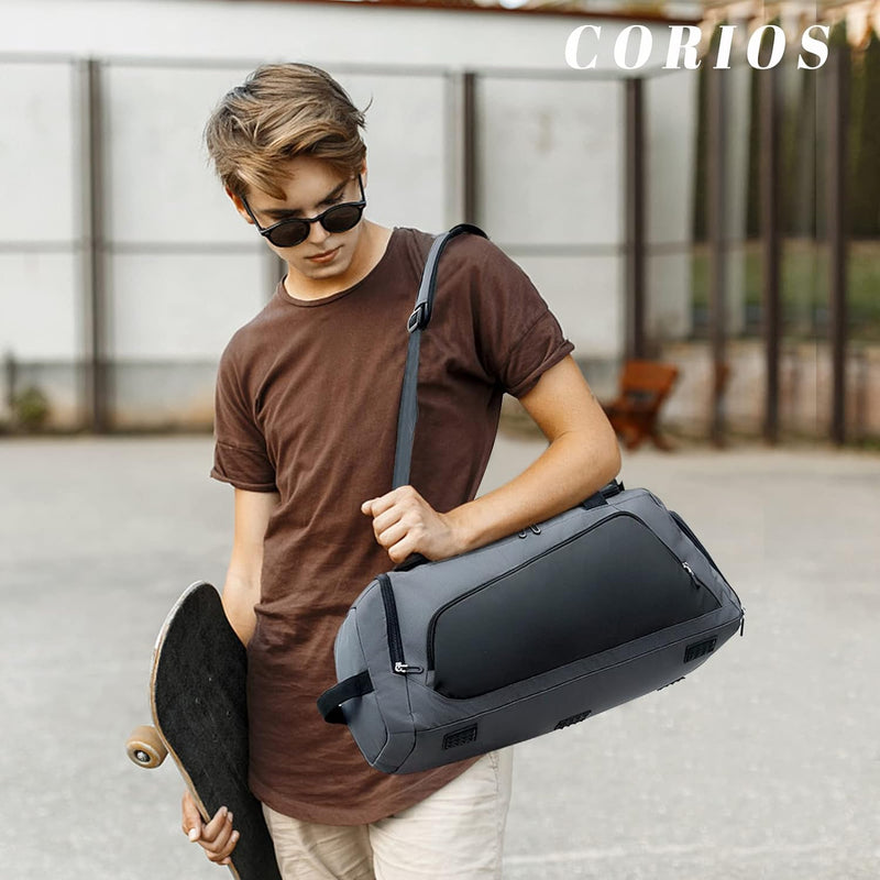 CORIOS Herren Reisetaschen Duffle Bag Oxford Sporttasche Fitnesstasche Gross Weekender Übernachtung