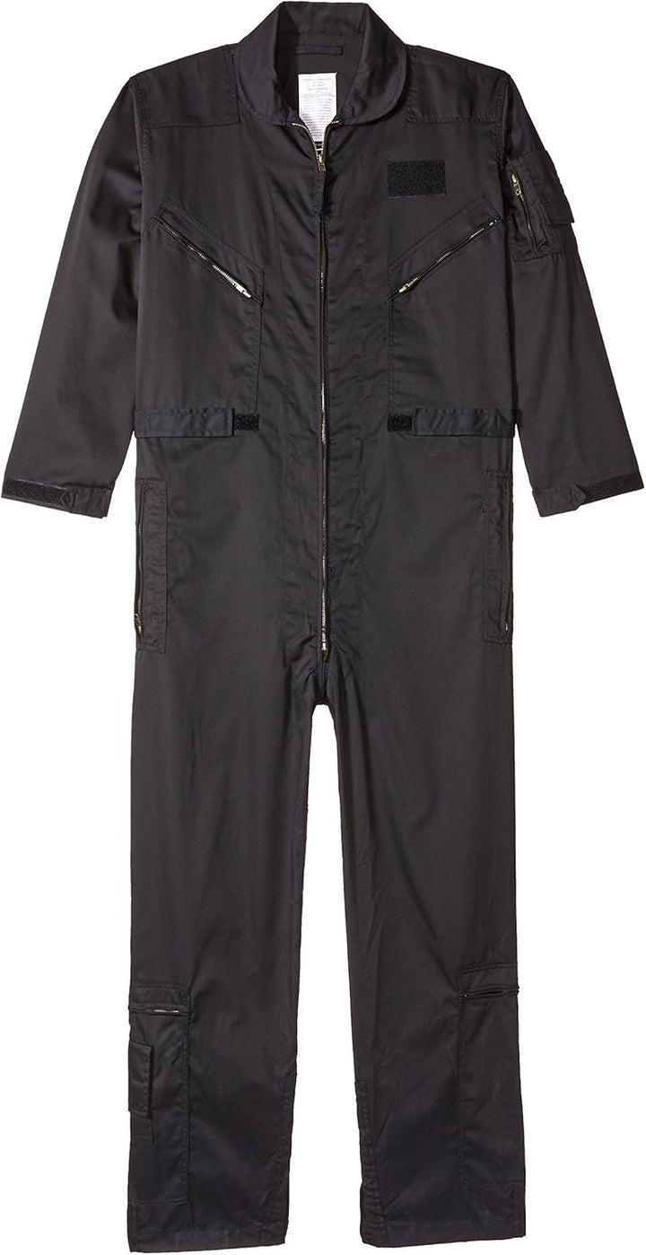 Tru-Spec Herren 27-p Basic Fluganzug 27-p Basic Flight Suit (1er Pack) L Schwarz, L Schwarz