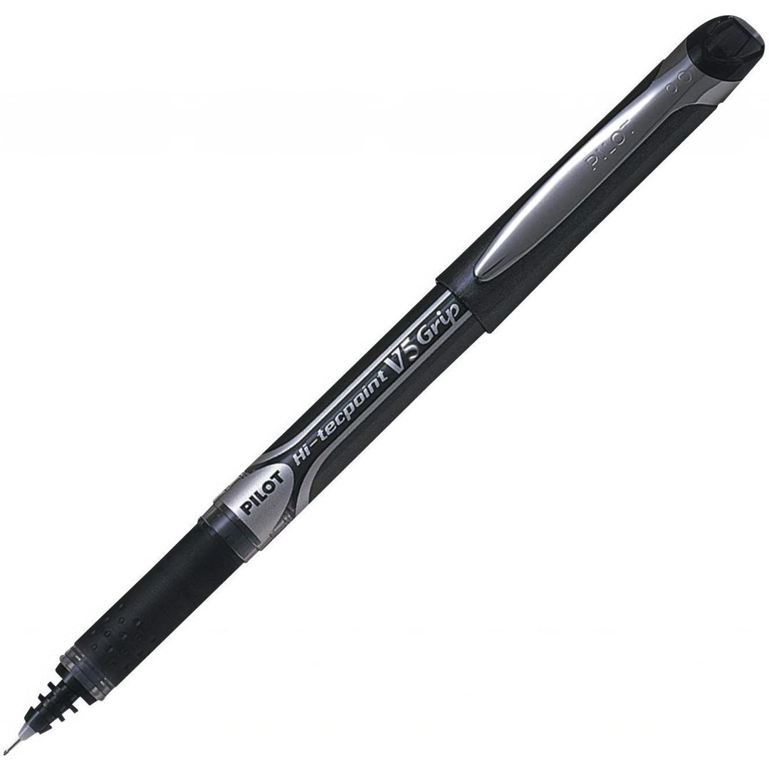 Pilot V5 Tintenroller gummierter Griff Nadelspitze 0,5 mm Schreibspitze 0,3 mm Strichbreite 12 Stück
