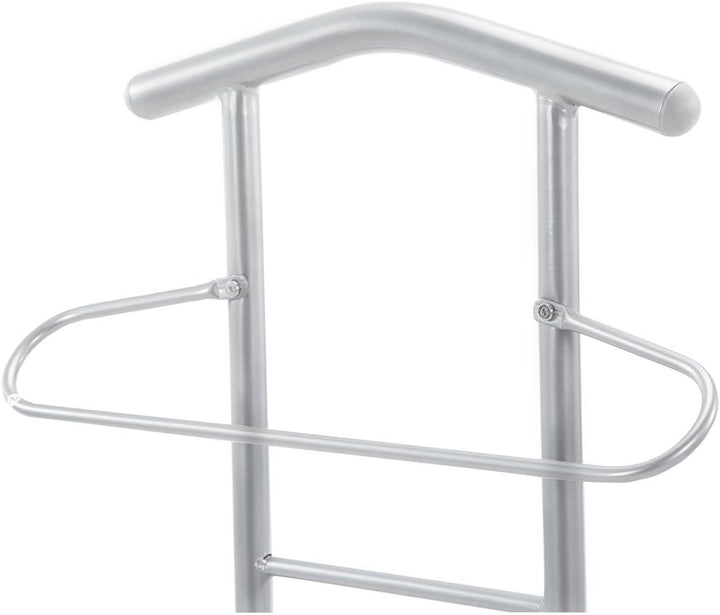 CARO-Möbel Herrendiener Stummer Diener Kleiderständer JIVO, in weiss alufarben,121 cm, Garderobe mit
