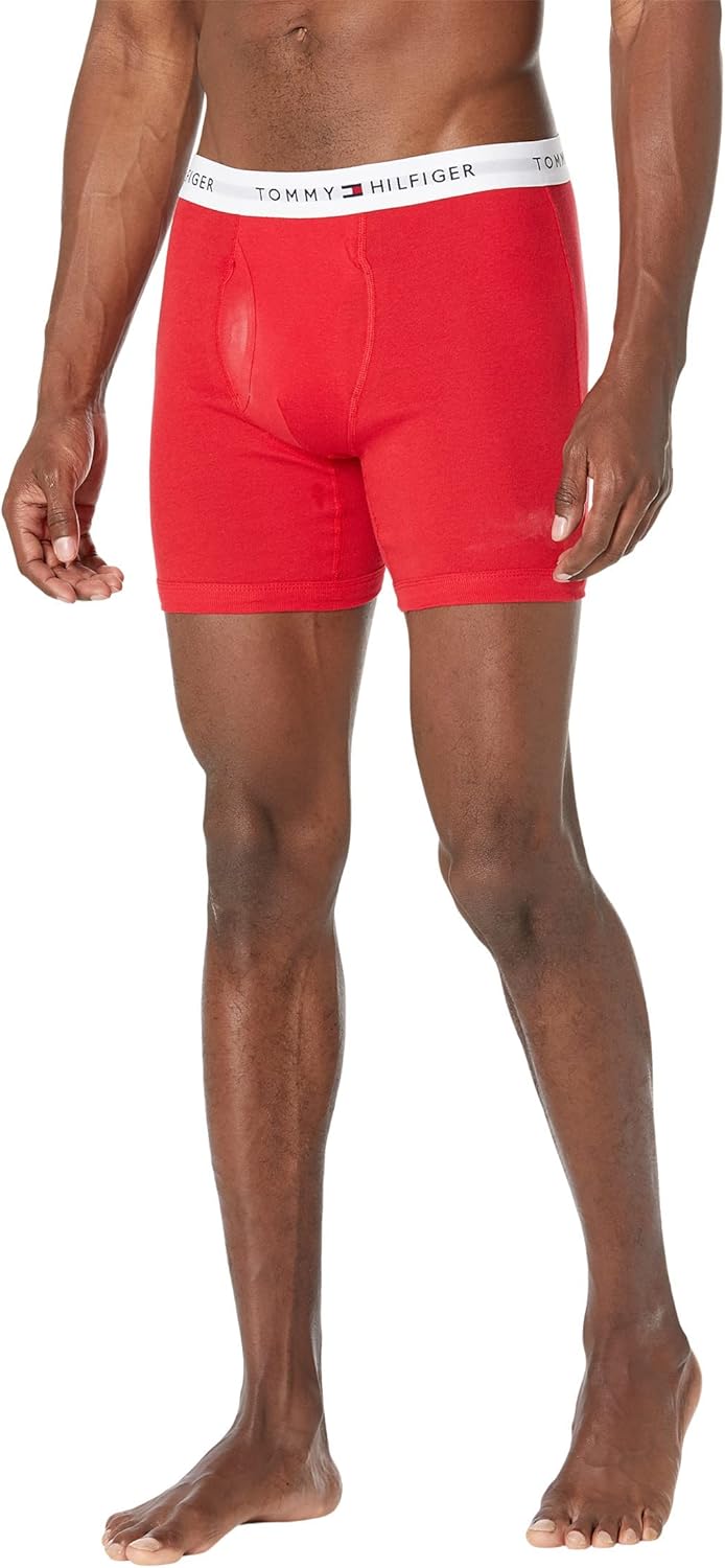 Tommy Hilfiger Herren 3er Pack Boxershorts Trunks Unterwäsche S Andes Blau, S Andes Blau