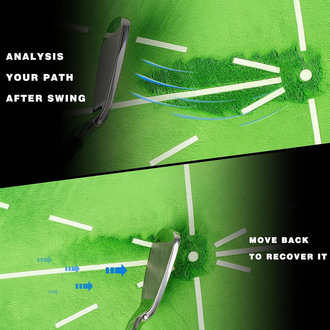 CHAMPKEY Tracker-PRO Impact Golf Schlagmatte | Analyse Schwungweg und korrekte Schlaghaltung Golf Üb
