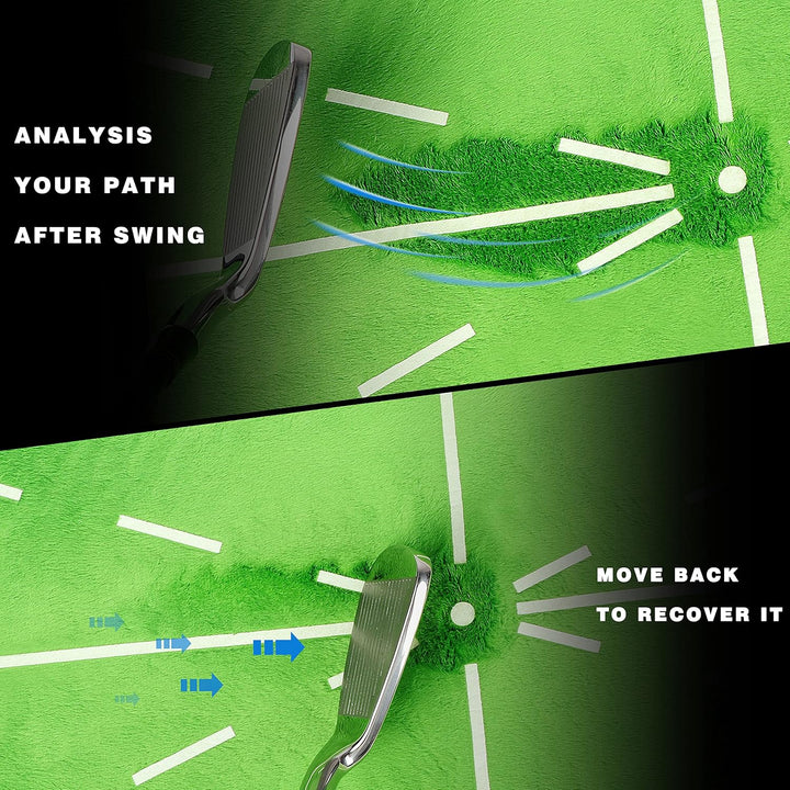 CHAMPKEY Tracker-PRO Impact Golf Schlagmatte | Analyse Schwungweg und korrekte Schlaghaltung Golf Üb