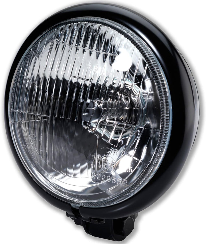 Germany Motorsports Motorrad Haupt Front Scheinwerfer Bullet Bates-Style schwarz E-geprüft universal