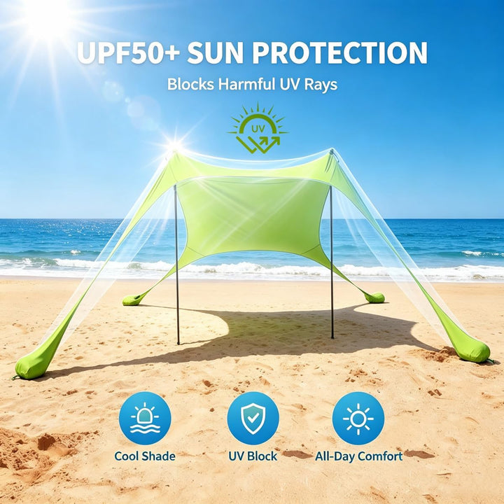 Strand Schatten Zelt Markise 4-5 Personen Strand Sonnencreme wasserdichte leichte Blockierung und el