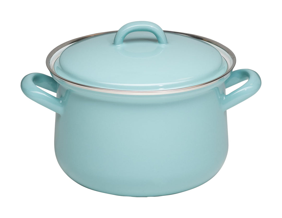 Riess, 0606-109, Fleischtopf mit Deckel 16cm, 1.5L, NATURE GREEN Light, Grün, 1.054kg, 16cm Durchmes