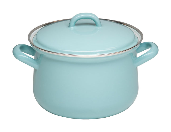 Riess, 0606-109, Fleischtopf mit Deckel 16cm, 1.5L, NATURE GREEN Light, Grün, 1.054kg, 16cm Durchmes