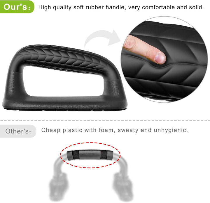 SELEWARE Liegestützgriffe Push up Bars Krafttraining Sportgriffe Fitness Parallettes Weicher Gummigr
