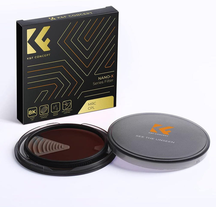 K&amp;F CONCEPT Polfilter 39mm CPL Reduzierung von Blendung und Reflexionen | für tiefere Farben, HD Opt