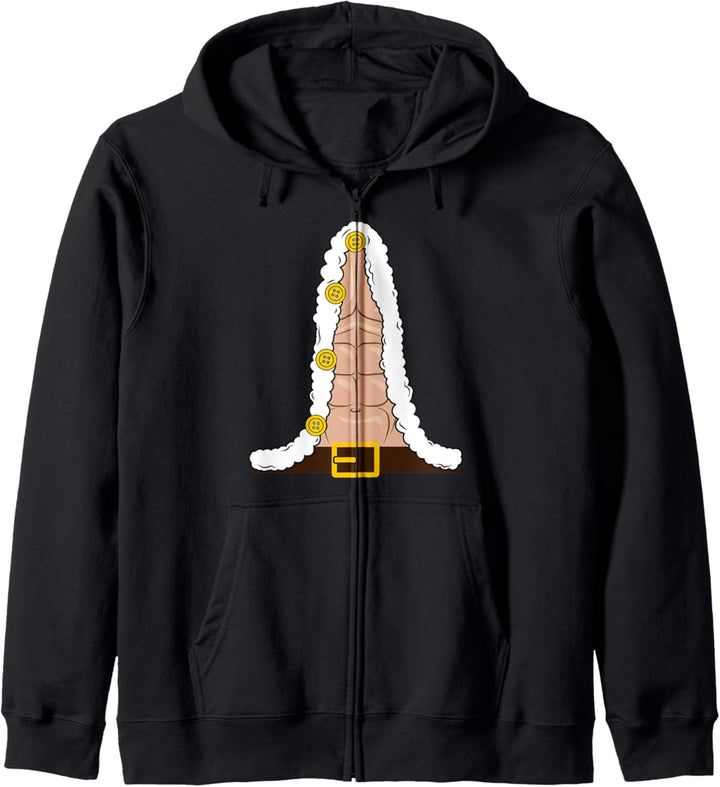 Funny Outfit: Santa Six Pack - Weihnachten Kapuzenjacke
